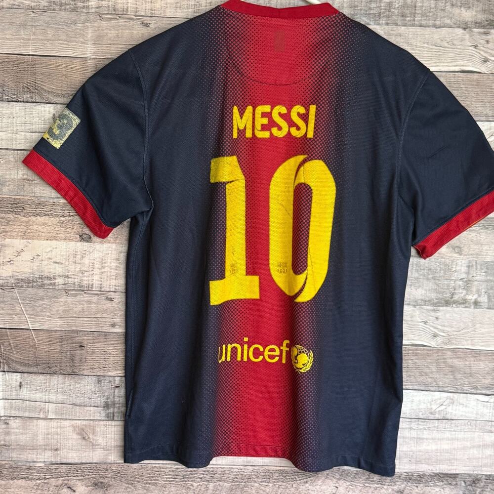 Lionel Messi Barcelona FC Home Jersey Nike XL Blue Futbol